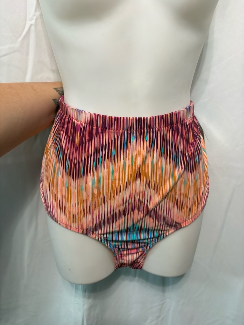 Raisins High-Waist Bikini Bottoms in Pink Multi
